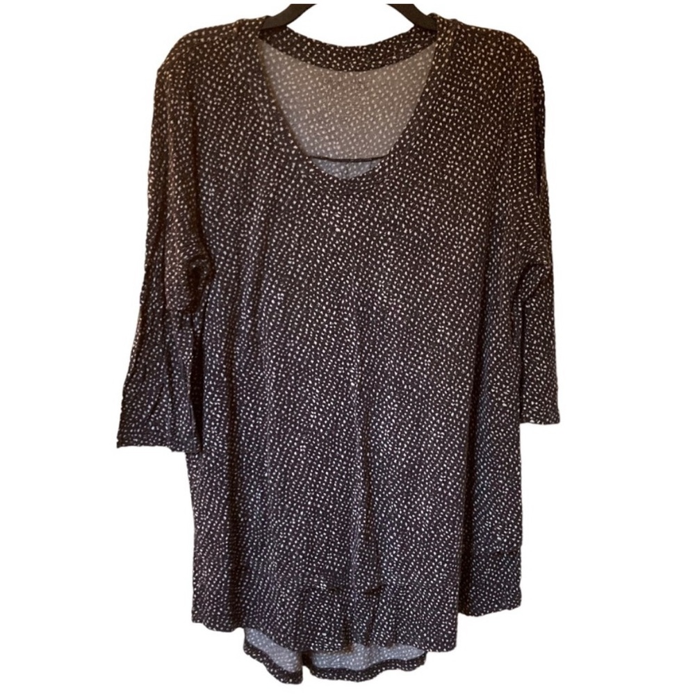 Latched Mama black, gray white half sleeve nursing shirt XL